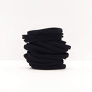 Kitsch Eco-Friendly Nylon Hair Elastics, Hair Ties for Women, Elastic Hair Bands, 20 Count (Black) Kitsch