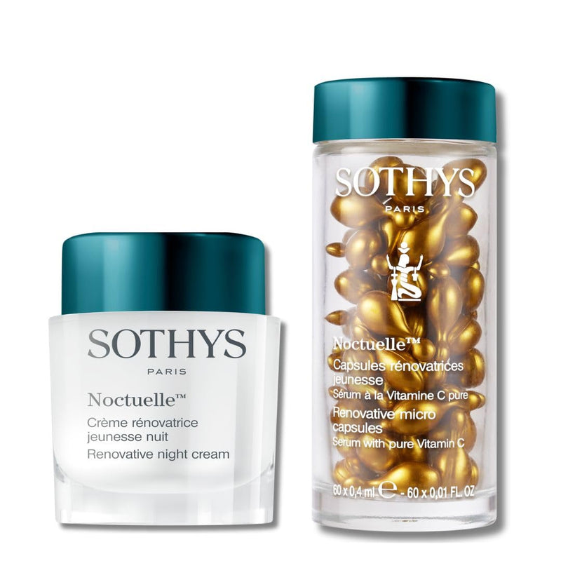 SOTHYS Renovative Night Cream & Vitamin C Serum Set, Evening Renewal Infinity Warehouse