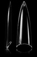 Vivace Clear Long Stiletto 500 Acrylic False Fake Nail Tips With Clear Plastic Case for Nail Salon Nail Shop (Clear L.Stiletto) Vivace