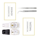 BEYELIAN Eyelash Extension, Ellipse Flat Eyelash Extensions, Individual Classic Lashes, Mix Length 0.15mm C Curl, Light & Soft, Professional Use BEYELIAN