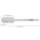 Pana 3/32" Small Smooth Top Nail Carbide Bit - Silver Color (Grit: 2X Coarse - XXC) for Electric Dremel Drill Machine PANA