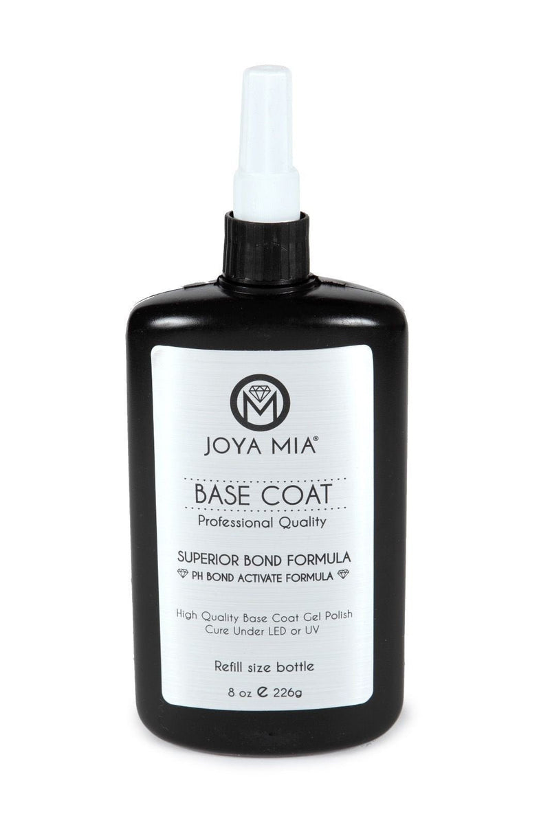 Top Coat And Base Coat For Acrylic Or Gel Nails By JOYA MIA Professional Gloss Top And Base Coat Gel Nail Polish Long Lasting Soak Off No Cleaners Needed (15ml, Top Coat) JOYA MIA