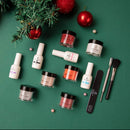 Beetles 6 Colors Dip Powder Nail Kit Starter, Candy Cane Dipping Powder Set Glitter Red Sparkle Colors Snow White Silver Nail Powder Valentine's Day Gifts kit with Base Top Coat Activator Brush Saver beetles Gel Polish