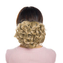 Combs Clip in Bun Claw Jaw on Updo Hairpiece Extensions Wavy Donut Chignons Wrap Around Scrunchy-ash blonde Benehair