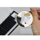 LASHVIEW Ellipse Flat Eyelash Extension,Flat Eyelash Extension supplies,Individual Lashes,0.15mm C Curl Mixed Length,Lash Extension,Semi-Permanent,Extremely Light & Soft,Professional Salon Use LASHVIEW