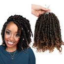 Ombre Pre-twisted Passion Twist Hair 10inch 7 Pack Pre-looped Passion Twist Crochet Hair T30 Color 12 strands/pack Easy to Install Crochet Braids Weave Master Store