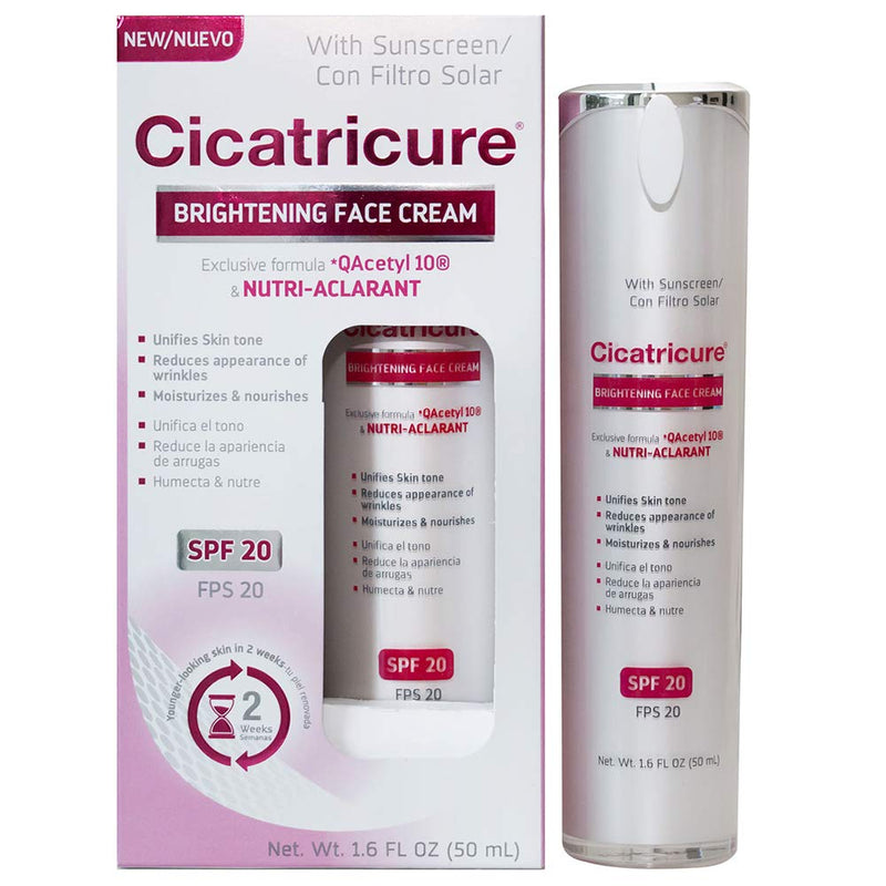 Cicatricure Brightening Face Cream with Q Acetyl 10, 1.6 fl oz CICATRICURE