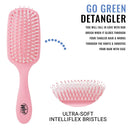 Wet Brush Go Green Watermelon Oil Infused Detangling Hair Brush, Pain-Free, Bristles Glide Through Tangles with Ease, Protects Against Split Ends, 100% Plant Based Plastic Wet Brush