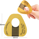 KINGMAS 100 Pcs Nail Art Form Guide Sticker, Horseshoe-Shaped Nail Stickers Art Acrylic Nail Gel Nail Extention Tips KINGMAS