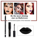 Coosa Professional Makeup Matte Liquid Lipgloss & Lip Liner Set Long Lasting Waterproof Liquid Lipstick Set, Black (2 PCS) Coosa Beauty