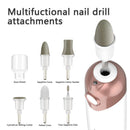 Professional Manicure Pedicure Kit, Electric Nail File Set, Cordless Electric Nail Drill Machine, 5 Speeds Hand Foot Care Tool for Nail Grind Trim Polish POLAMD