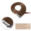 100% Remy Tape In Hair Extensions Real Human Hair Natural Seamless Skin Weft Invisible Hair Extensions Double Side Tape Hightlight Balayage Long Straight For Women (22'',50g/20pcs,