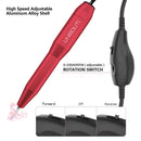 UNIBOUTI Portable Electric Nail Drill Professional Efile Nail Drill Kit for Acrylic Gel Nails, Manicure Pedicure Polishing Shape Tools with Nail Drill Bits and Sanding Bands - Red unibouti