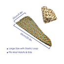 Microfiber Hair Towel Wrap 2Pack, AuroTrends Super Absorbent Anti-Frizz Curly Hair Towel - Drastically Reduce Hair Drying Time (Leopard, Set of 2) AuroTrends