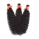 Water Wave Bundles with Closure Brazilian Curly Weave Bundles with Closure Unprocessed Wet and Wavy Bundles with 4x4 Free Part Lace Closure Human Hair Extensions Natural Color(24 26 28 +20) Alimog Store