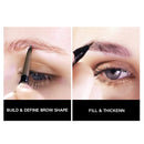 Music Flower Dual Tipped Eyebrow Pen Ultra Slim Definer for outlining and filling Creates Natural Looking Brows (Pack of 2, Brown) Music Flower Store