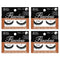 Ardell False Eye Lashes Flawless 802 Black (4 Pack) Ardell