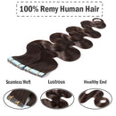 24 Inch Tape in Human Hair Extensions Body Wave 20pcs 50g/pack Highlight
