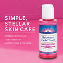 Heritage Store Rosewater Facial Toner w/Hyaluronic Acid | Tones, Refines Pores, Smooths Skin | Alcohol Free, Vegan (2 oz) HERITAGE STORE