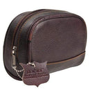 Parker's Deluxe Leather Small Toiletry Bag (Dopp Kit) Parker Safety Razor