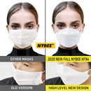 [Pack of 10-BLACK] NYBEE KF94 Mask Made in Korea for Adult, 4 Layer, Breathable, Lightweight, Comfortable Earloops, NYBEE