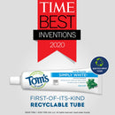 Tom's of Maine Simply White Toothpaste, Clean Mint, 4.7 oz. 3-Pack (Packaging May Vary) Tom's of Maine