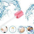 Wellgler's Disposable Oral Care Swabs, Sterile Sponge Mouth Swabs (100pcs, pink) wellgler