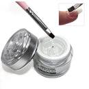 IN.HYPE Clear LED/UV Builder Gel for DIY Nail Extensions, Strengthening & Sculpting + Nail Art UV Gel Brush with Nylon Head IN.HYPE