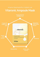 SNP PREP - Vitaronic Ampoule Korean Sheet Mask - Nourishing & Moisturizing Effects for All Skin Types - 10 Sheets - Best Gift Idea for Mom, Girlfriend, Wife, Her, Women SNP Shining Nature Purity Store