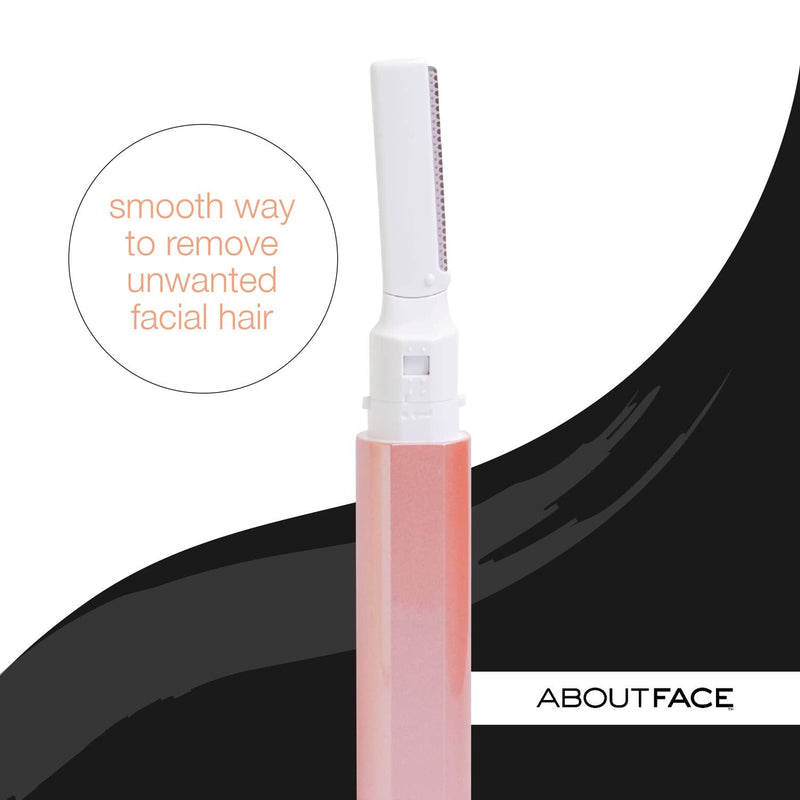 Kai About Face Sonic Beauty Wand with Bonus Eyebrow Shaper; Battery Operated Face Hair Remover; Face, Chin, & Lip Hair Remover, Face Hair Remover Tool for Women, Epilator for Men & Women About Face
