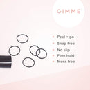 GIMME Bands Elastic Stacks, Peel Apart Plastic Bands, No Hair Tearing or Ripping, Non-Slip Elastic Hair Ties, Great for Purse or Travel, 320PC (Clear) GIMME