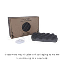 Pure SOL. Konjac Body Sponge - Activated Charcoal - Body Sponge, 100% Natural Sponge, Eco-Friendly - Gentle Exfoliating Sponge, Deep Cleansing, Improved Skin Texture, Stocking Stuffer pureSOL