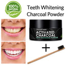 Activated Charcoal Natural Teeth Whitening Powder with Bamboo Brush by Lagunamoon- No Hurt on Enamel or Gum, Alternative to Toothpaste, Strips, Kits, Gels, Upgrade 2021 Formula, 50g/1.76oz Lagunamoon