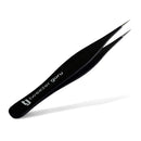 Tweezer Guru Pointed Tweezers - Sharp Precision Needle Nose Tip, Best Tweezers for Eyebrows and Ingrown Hair, Surgical Pointed for Blackheads & Splinters (Black) TWEEZER GURU