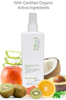 Leave-in Conditioner Spray Detangler Hair Mask with Organic Coconut Oil, Argan Oil & Avocado Oil | Sulfate Free, Vegan | Sustainable Glam 15in1 Benefits Hair Mask Sustainable Glam Store