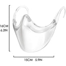 BeiYoYo Durable Clear Face Mask, Reusable Transparent Face Protection, Visible Expression，Breathable and Prevent Glasses Fog (2pcs) Beiyoyo