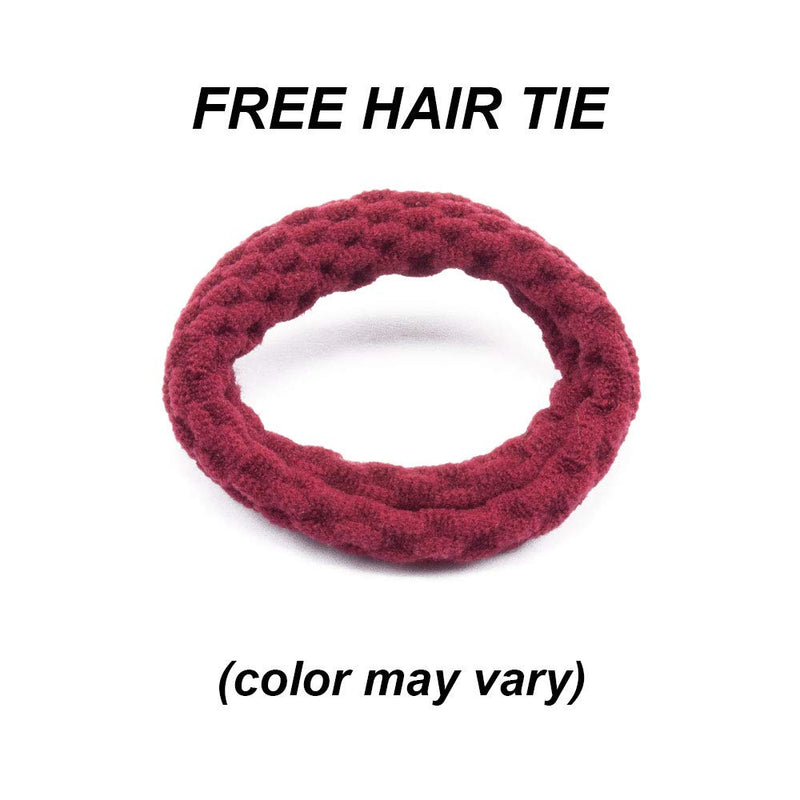 Womens Girls 4 Pack Colorful Small Pom Pom Balls and Star Elastic Hair Ties Rings Ponytail Holder Hair Accessories Phoebe's Accessories