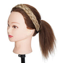 Braided Headband Hair Chunky Braided Headband Plaited Hair Band Wide Plaited Braids Elastic Stretch Braid Hairband Synthetic Hairpiece For Girls And Women (Large-five strands braided, 27/613) S-noilite Store