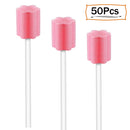 (50 Pack) Disposable Oral Swabs, Sterile Dental Sponge Unflavored for Mouth & Gum Cleaning ZIZNBA