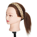 Braided Headband Hair Chunky Braided Headband Plaited Hair Band Wide Plaited Braids Elastic Stretch Braid Hairband Synthetic Hairpiece For Girls And Women (Large-five strands braided, 26/613) S-noilite