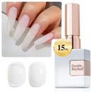 Double Rhythm Translucent Gel Polish Sheer Neutral Natural Light Milky Same Color Same Bottle 15ML Jelly UV Polish Nail Art DIY at Home (Jelly Nude Brown-A1492) Infinity Warehouse