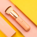 DUcare Flat Top Kabuki Foundation Brush, Synthetic Professional Makeup Brushes Liquid Blending Mineral Powder Buffing Stippling Makeup Tools, Pink DUcare