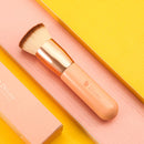 DUcare Flat Top Kabuki Foundation Brush, Synthetic Professional Makeup Brushes Liquid Blending Mineral Powder Buffing Stippling Makeup Tools, Pink DUcare