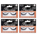 Ardell Whisper Soft, False Eye Lashes Flawless 805 Black (4 Pack) Ardell