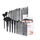 Makeup Brush Set, Complete 32pcs Black Makeup Brushes Synthetic Soft Bristles Brush for Foundation Kabuki Blush Blending with Storage Case Wooden Handle Daxstar