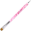 Ivy-L Premium 2 Way French Gel Acrylic Nail Art Kolinsky Brush with Dotting Tool for Professional Manicure Cuticle Clean up Nail Art Design (Size