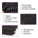 9 Bundles/lot Marlybob Crochet Hair 8 Inch Synthetic Braiding Hair curly Braids Kinky Curl Hair Bundles for Women(1B