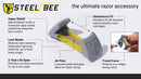 SteelBee Razor Saver | Anti-Rust Razor Cover | Blade Life-Extender | Travel Cartridge Protector | Corrosion-Preventing Attachment SteelBee