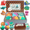 Kids Bath Bombs with Toys Inside - Gentle and Kid Safe, Gender Neutral, Bubble Bath Fizzies with Surprise Inside. Spa Bath Fizz Balls Kit. Birthday or Valentine Gift for Girls and Boys Mineral Me California