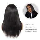 Straight Lace Front Wigs Human Hair 4x4 Lace Closure Wigs Human Hair Wigs for Black Women 180% Density Straight Lace Wigs Pre Plucked with Baby Hair Knots Bleached 20 Inch Domiso